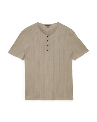 Ciel Regular Fit Woven Henley Tee 