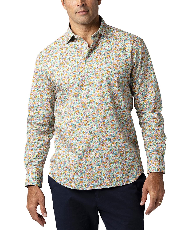 Robert Talbott Reynolds Spring Floral Print Contemporary Fit Shirt