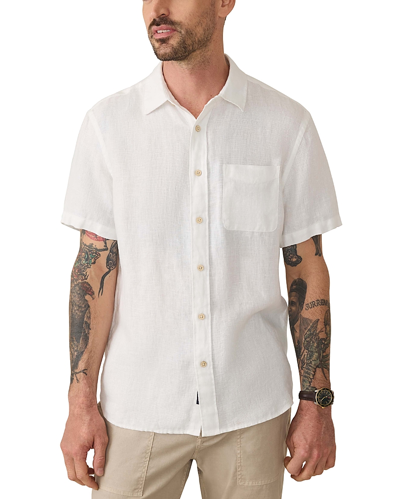 Faherty Short Sleeve Palma Linen Shirt