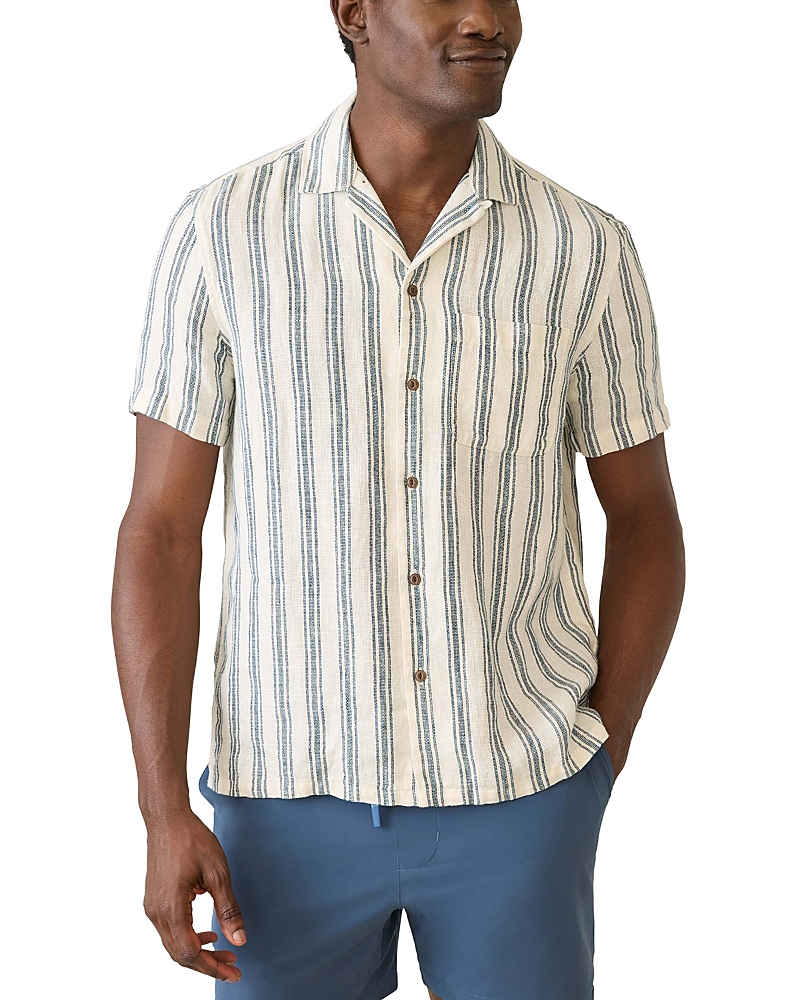 Faherty Short Sleeve Palma Linen Shirt