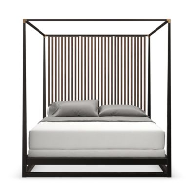 Pinstripe Canopy Bed