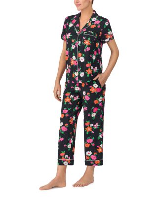 Short Sleeve Cropped Pajama Set