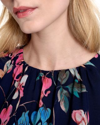 Long Sleeve Cascading Ruffle Gown