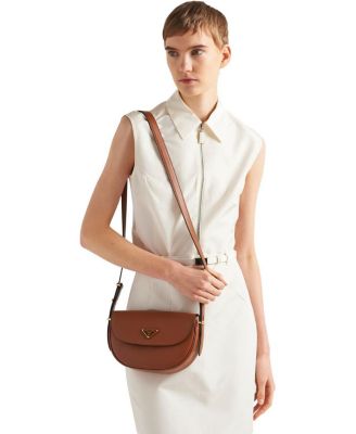 Arque Leather Shoulder Bag with Flap