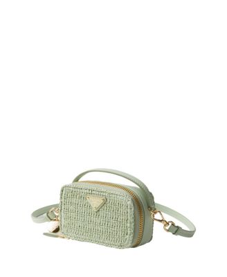 Crochet And Leather Mini-Pouch