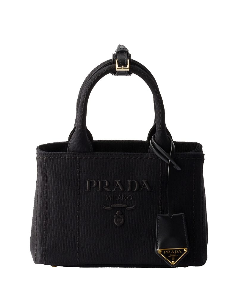 Prada Kleine Handtasche Aus Baumwoll-canvas