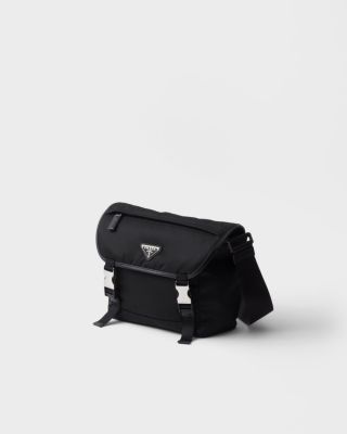 Re-Nylon and Saffiano Leather Shoulder Bag