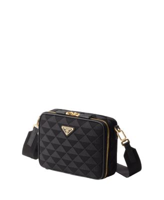 Brique Embroidered Fabric Bag