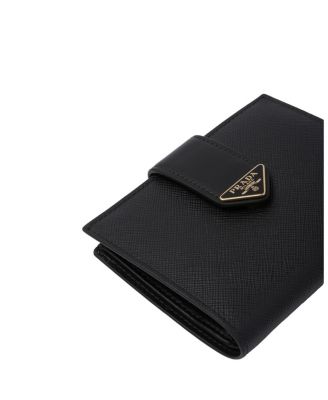Small Saffiano and Smooth Leather Wallet