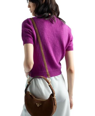 Arque Suede Shoulder Bag