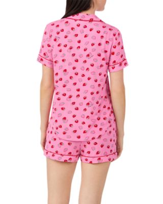 Short Sleeve Boxer Pajama Set