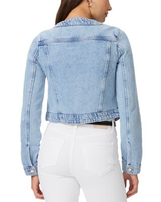 Kiya Crewneck Button Front Denim Jacket