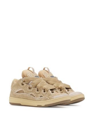 Lanvin - Unisex Curb Raffia Sneakers