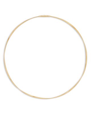 18K Yellow Gold Marrakech Twisted Coil Collar Necklace, 16"