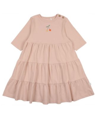 Pouf Baby - Girls' Cherry 3/4 Sleeve Dress - Little Kid, Big Kid