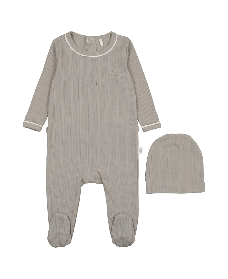 Pouf Baby Unisex Ribbed Grandpa Footie With Hat - Baby
