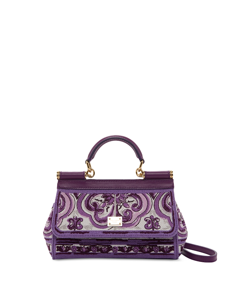 Dolce & Gabbana Small Sicily Majolica Top Handle Bag