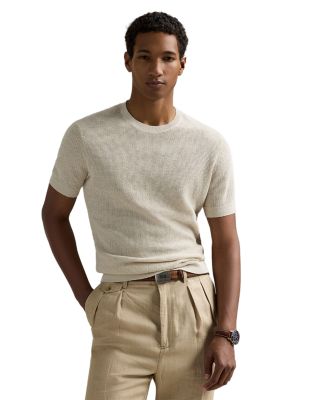 Polo Ralph Lauren - Textured Linen Short Sleeve Sweater