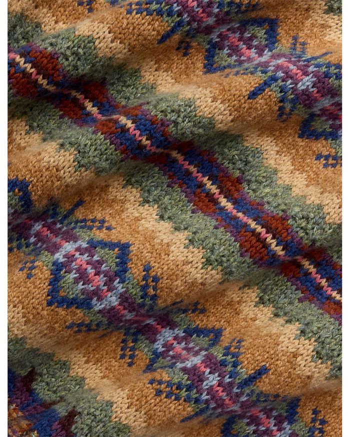 Fair Isle Cotton Blend Cardigan