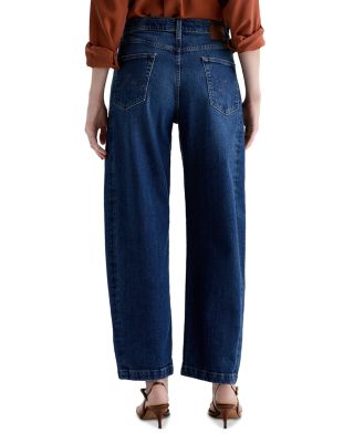 Hattie High Rise Cropped Barrel Jeans in VP Dynasty