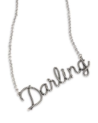 Ava Darling Script Pendant Necklace, 18"-20" - Exclusive