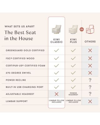 Kiwi Electronic Recliner Glider