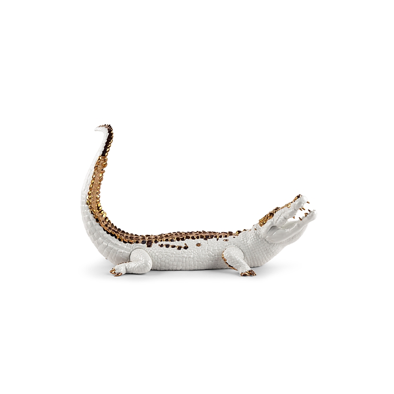 Lladrò Crocodile Sculpture