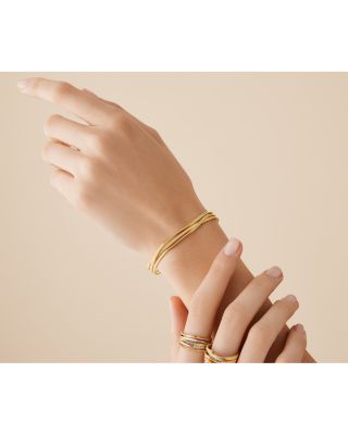 18K Yellow Gold Marrakech 3 Strand Coil Bracelet