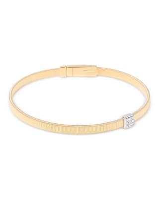 18K White & Yellow Gold Masai Diamond Medium Stackable Bracelet