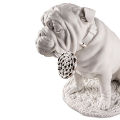 Bulldog with Lollipop Sculpture