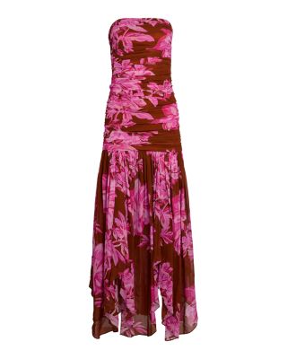 Teryn Printed Silk Blend Dress