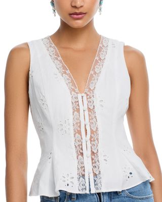 Eyelet Lace Tank Top - Exclusive