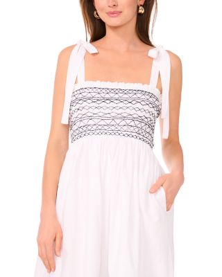 Tie Shoulder Midi Dress