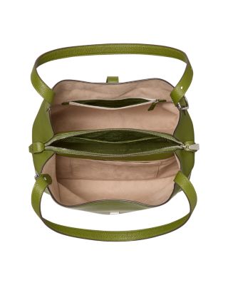 Deco Pebbled Leather Medium Shoulder Bag 