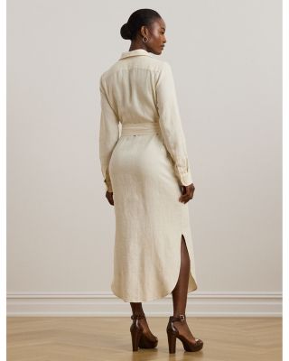 Belted Linen Shirtdress