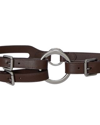 Tri Strap O Ring Leather Belt