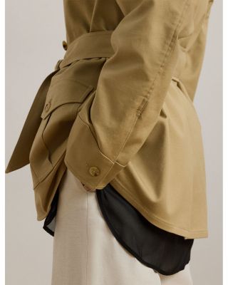 Double Faced Stretch Cotton Field Jacket