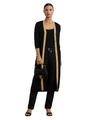 Two Tone Cotton Blend Cardigan