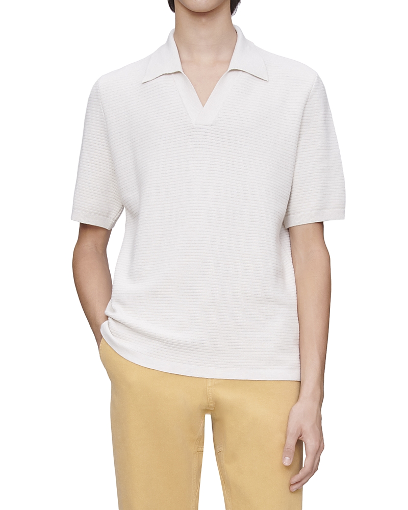 A.p.c. A. p.c. Livio Heathered Polo Sweater