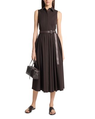 Poplin Midi Shirt Dress