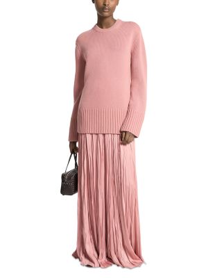 Cashmere Crewneck Tunic Sweater