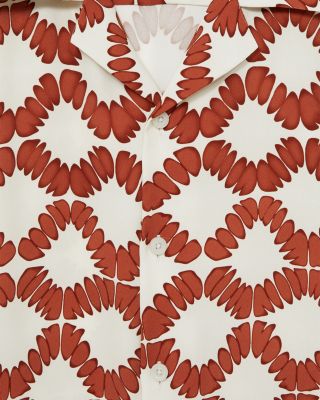 Makarb Abstract Floral Camp Shirt