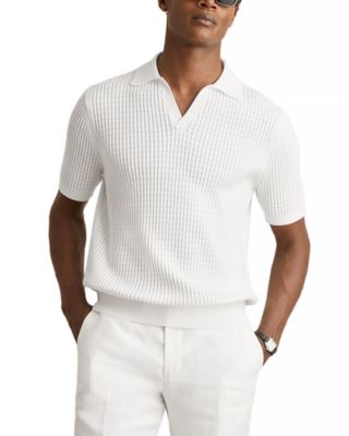 REISS - Open Collar Textured Polo Shirt