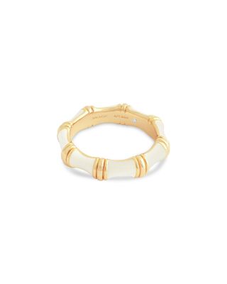 White Bamboo Band Ring 