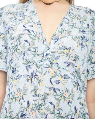 Rhodral Silk Floral Dress