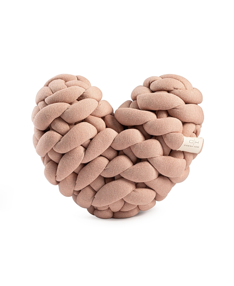 Domani Home Knit Heart Knot Pillow