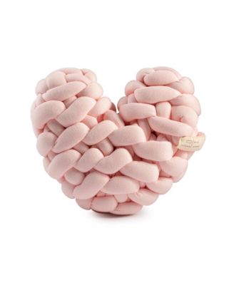 Domani Home Knit Heart Knot Pillow