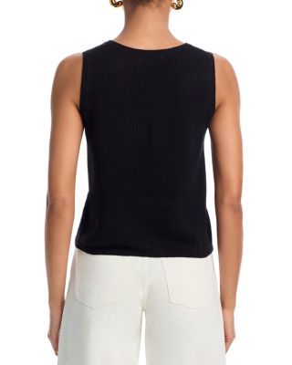 Sleeveless Tie Front Top