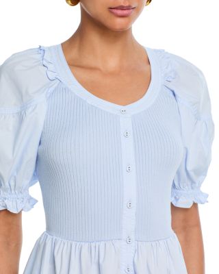 Poplin Jersey Midi Dress - Exclusive