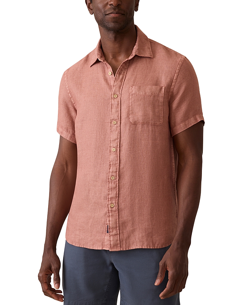 Faherty Short Sleeve Palma Linen Shirt